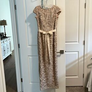 Gorgeous lace full length gown.